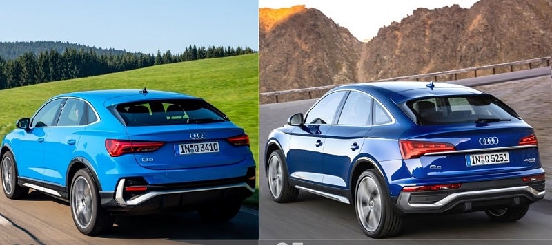 Audi Q3 và Audi Q5 đều là mẫu SUV sang trọng, có kích thước nhỏ gọn